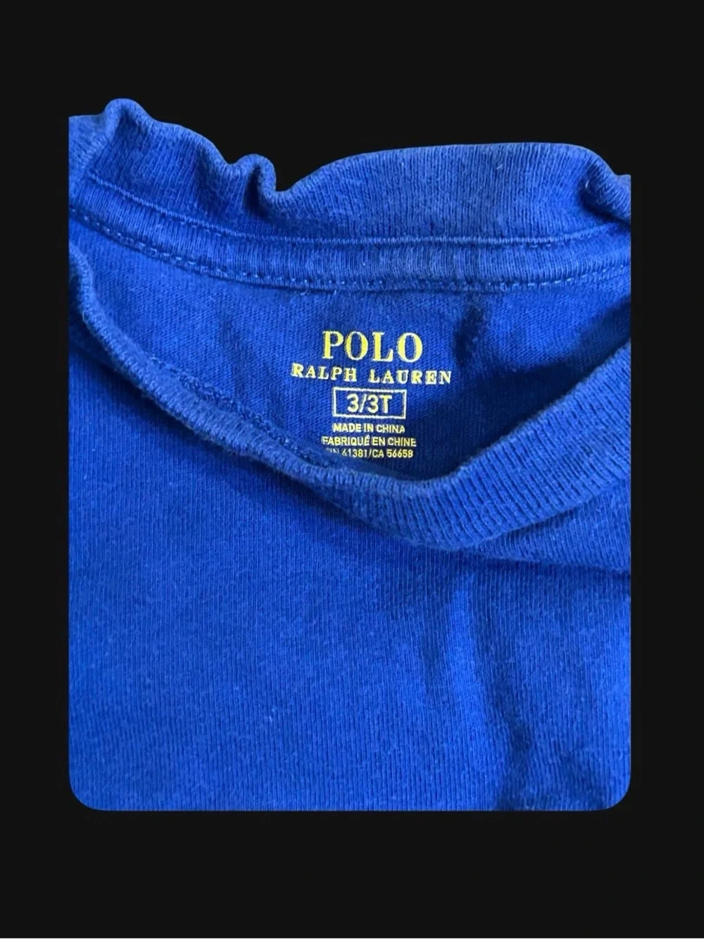Polo Ralph Lauren Toddler Boys' Blue Short Sleeve Polo Shirt Size 3T